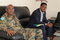  Le Directeur de l'EASF, le Brigadier Général Getachew Shiferaw Fayisa (à droite) avec le Chef d'Etat-Major interarmées, le Brigadier Général PSC Dr. Osman Mohamed Abbas pendant le briefing du Directeur de l'exercice. 