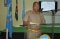 The HPSS Commandant addresses the closing ceremony of the EASF UNPOC on 10th May 2019. 